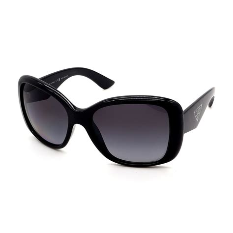 prada women's polarized pr32ps 1ab5w1 57 black butterfly sunglasses|Prada Women's Sunglasses PR.